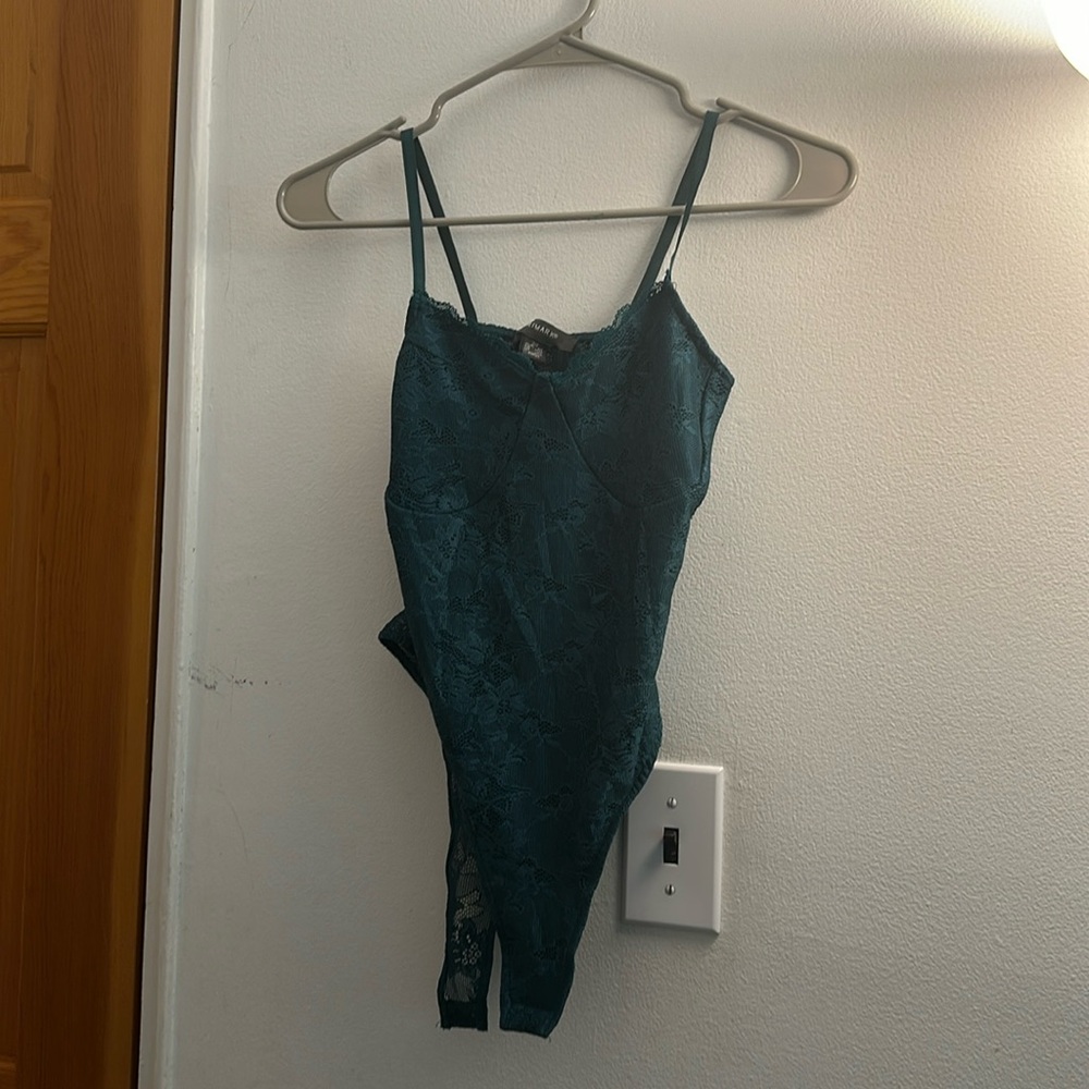 Green bodysuit, never worn